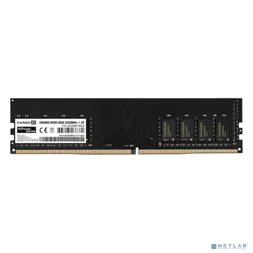 Exegate EX293814RUS Модуль памяти ExeGate HiPower DIMM DDR4 8GB 3200MHz