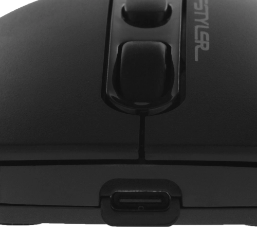 Мышь A4Tech Fstyler FB10CS черный оптическая (2000dpi) silent беспроводная BT/ Radio USB (4but) (FB10CS USB STONE BLACK) фото 13