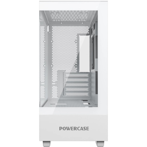 Powercase Vision Micro M, Tempered Glass, белый, mATX (CVMMW-L0) фото 2