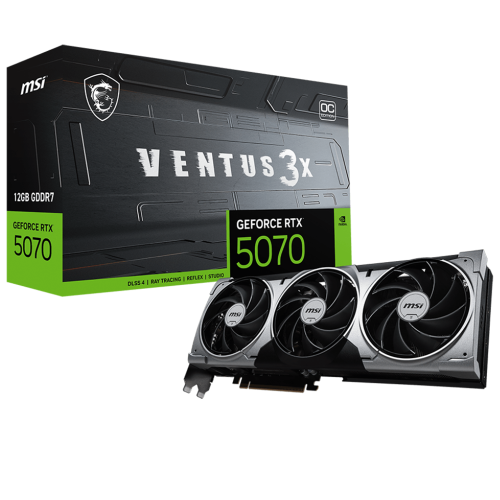 Видеокарта PCIE16 RTX5070 12GB RTX 5070 12G VENTUS 3X OC MSI