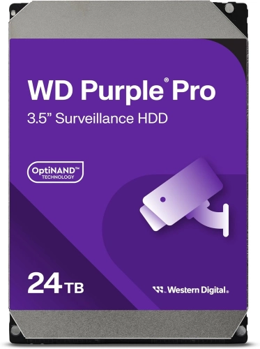 Жесткий диск WD SATA-III 24TB WD241PURP Surveillance Purple Pro (7200rpm) 512Mb 3.5