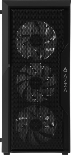 Корпус Azza FIGHTER черный без БП ATX 4x120mm 2xUSB2.0 1xUSB3.0 audio bott PSU (CSAZ-290 FIGHTER) фото 11