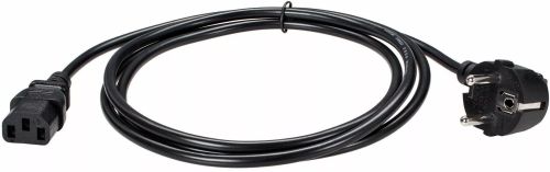 Кабель Premier 5-280L IEC C13 Евровилка угловой 1м (5-280L(0.75) 1.0) черный (Bulk)