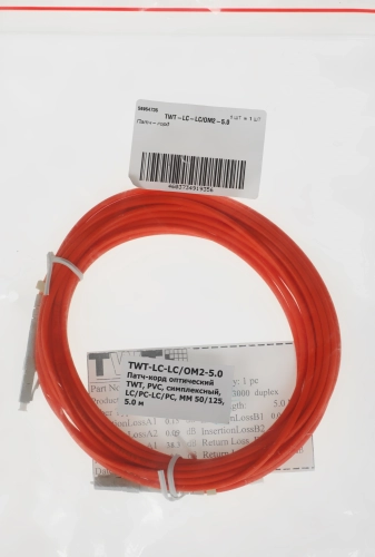 Патч-корд Lanmaster TWT-LC-LC/ OM2-5.0 1x50/ 125 OM2 LC-LC 5м ПВХ желтый (TWT-LC-LC/OM2-5.0)