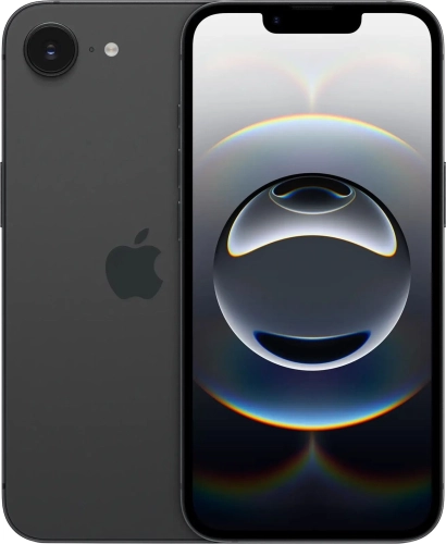 Смартфон Apple A3409 iPhone 16e 128Gb черный моноблок 3G 4G 1Sim 6.1