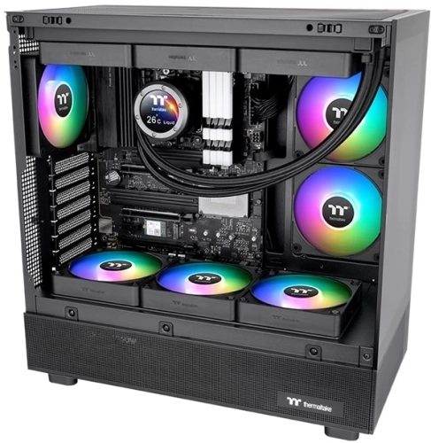 Вентилятор для корпуса Thermaltake CT120 EX Sync ARGB 120х120x25 черный 4-pin 28.5дБ (упак.:3шт) (CL-F181-PL12SW-A) Ret фото 2