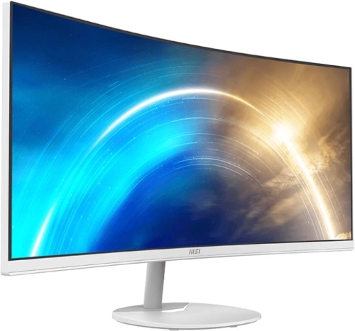 Монитор MSI PRO MP341CQW 34 21:9 UWQHD(3440x1440) VA Curve1500R,1ms(MPRT),3000:1,100M:1,300nit,178/ 178,2xHDMI 2.0,DP 1.2,Tilt,Speaker,VESA,100Hz,White,1y war-ty (9S6-3PB2CT-025) фото 2