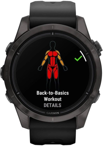 Смарт-часы Garmin Epix Pro Gen 2 Sapphire 30.4мм 1.2 AMOLED корп.черный рем.черный (010-02802-15) фото 2