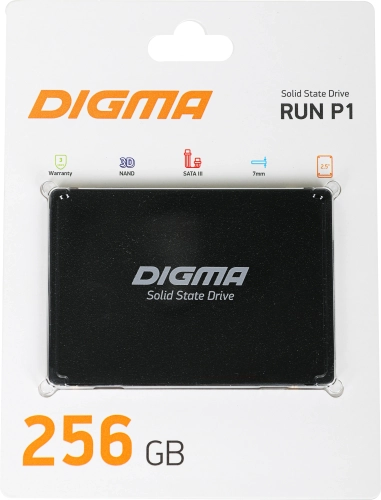 Накопитель SSD Digma SATA-III 256GB DGSR2256GP13T Run P1 2.5