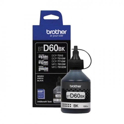 Бутылка с чернилами Brother BTD60BK, чёрный, 6500 стр., для DCP-T310/ DCP-T510W/ DCP-T710W