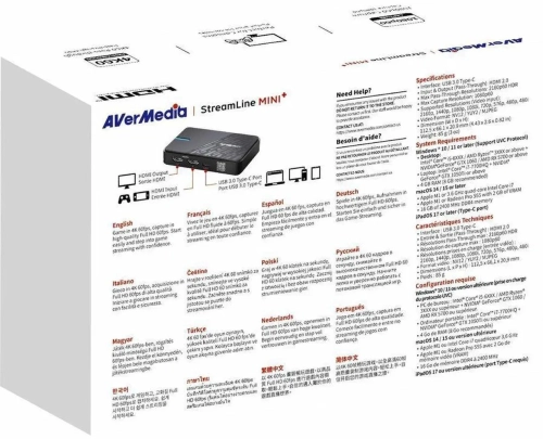 Карта видеозахвата Avermedia StreamLine MINI+ GC311 внешний USB 3.0 фото 7