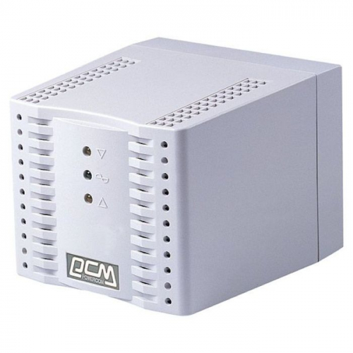 Стабилизатор Powercom 1200VA/ 600W 4x EURO White (TCA-1200)