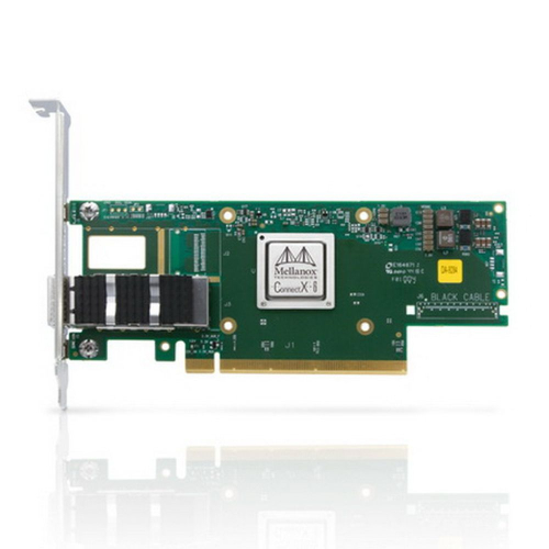 Сетевой адаптер Mellanox MCX653105A-ECAT ConnectX-6 VPI adapter card, 100Gb/ s (HDR100, EDR IB and 100GbE), single-port QSFP56, PCIe3.0/ 4.0 x16, tall bracket (488463)