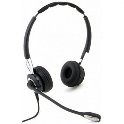 Гарнитура Jabra BIZ 2400 II Duo, Wired, USB, MS, BT, угол микрофона 360°, Black-silver (2499-823-209)