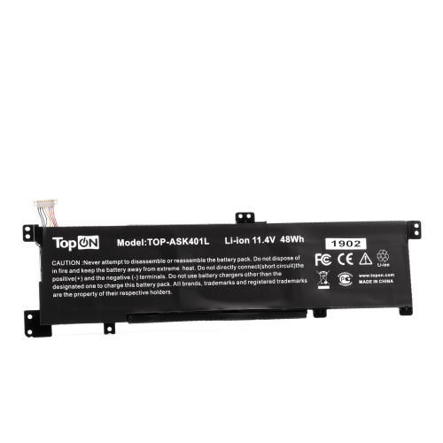 Аккумулятор для ноутбука Asus K401L 11.4V 4035mAh PN: B31N1424 (TOP-ASK401L)