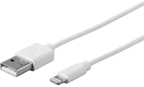 Кабель Premier 6-703 1.0W USB-A-Lightning (m) 1м белый пакет