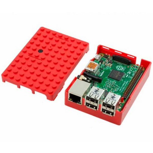 Корпус ACD RA183 Корпус ACD Red ABS Plastic Building Block case for Raspberry Pi 3 B (CBPIBLOX-RED) (494309) фото 2