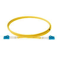 Патч-корд оптический, дуплексный, LC-LC, UPC, 1.0 м., OS2, LSZH, жёлтый (ONTEK.PCO-1.0-DPC.SM.UPC.LL.OS2)