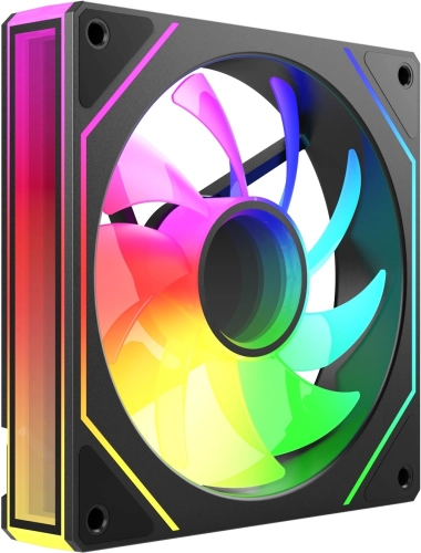 Вентилятор для корпуса Bloody CF-11 LCD ARGB 120х120x25 черный 4-pin 32дБ (упак.:1шт) (CF-11-ARGB120-BK) Ret фото 4