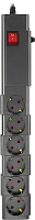Сетевой фильтр Buro 600SPro-16-3-G 3м (6 розеток) графитовый (коробка)