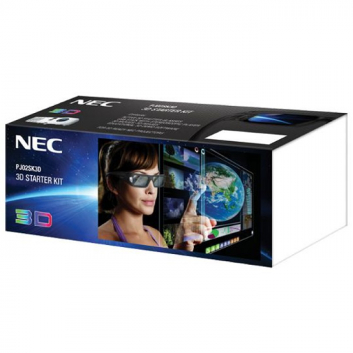 Стерео-комплект для проекторов NEC 3D Starter Kit, DLP-Link 3D стереоочки, 3D demo soft, content. (PJ02SK3D)