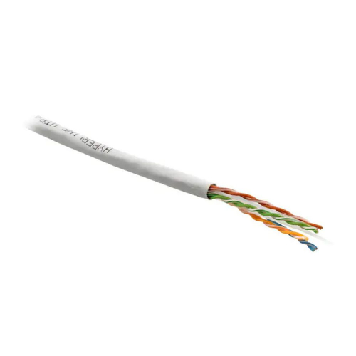 Кабель информационный Hyperline UUTP4R-C6-S23-IN-LSZH-GY-305 кат.6 UTP 4 пары 23AWG LSZH внутренний 305м серый