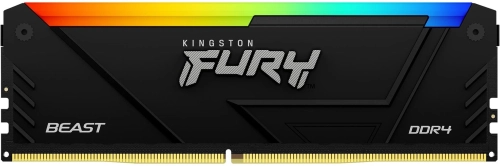 Память оперативная/ Kingston 32GB 2666MT/s DDR4 CL16 DIMM FURY Beast RGB (KF426C16BB2A/32)