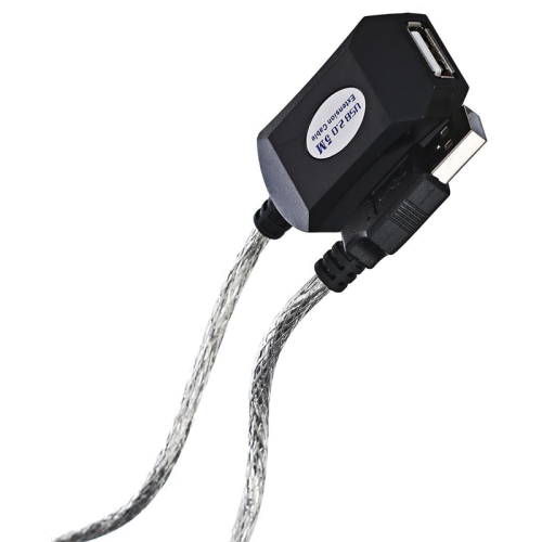 Aopen/ Qust Кабель-адаптер USB2.0-repeater, удлинительный активный Af> 5м (ACU823-5M) [6938510851314]