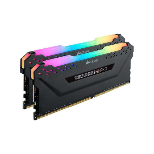 Память оперативная/ Corsair DDR4, 3200MHz 32GB 2x16GB Dimm, Unbuffered, 16-20-20-38, XMP 2.0, Vengeance RGB Pro SL Black Heatspreader, RGB LED, Black PCB, 1.35V,for AMD Ryzen & Intel (CMH32GX4M2E3200C16)