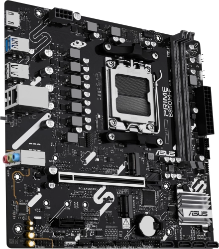 Материнская плата ASUS PRIME B850M-F, AM5, B850, 2*DDR5, 4*SATA, 2*M.2, 4*USB 3.2, 4*USB 2.0, 3*PCIx16, 2*PCIx1, DP+HDMI, mATX; 90MB1N90-M0EAY0 фото 4