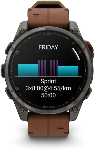 Смарт-часы Garmin Fenix 8 Pro 1.4 AMOLED корп.серый рем.песочный (010-03198-40) фото 2