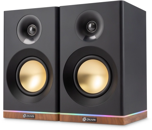 Колонки Оклик OK-605A 2.0 черный 60Вт BT (2023386) (2023386#MLN)