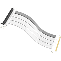 кабель/ Cooler Master Riser Cable PCIe 4.0 x16, White - 300mm (MCA-U000C-WPCI40-300)