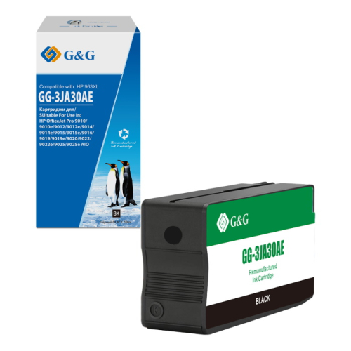 Картридж струйный G&G GG-3JA30AE 963XL черный 2000 страниц для HP OJ Pro 9010/12/14/15/16/19/20/22/25