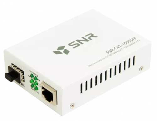 Медиаконвертер/ Медиаконвертер 10/100/1000-Base-T / 100/1000Base-FX с SFP-портом (SNR-CVT-1000SFP)