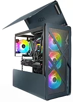 Корпус Azza Cast черный без БП ATX 3x120mm 2x140mm 2xUSB3.0 audio bott PSU (CSAZ-808BM CAST)