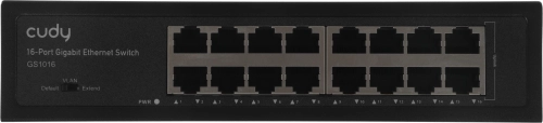 Коммутатор/ 16-Port Gigabit Switch, 16 Gigabit RJ45 Ports, IGMP Snooping, Loop Detection/Prevention, 802.1p/DSCP QoS, Switch/VLAN/Extend working mode DIP switch, Rack-mountable Steel Case, Power Saving, Plug & Play, Rack-Mount kits i (GS1016) фото 5