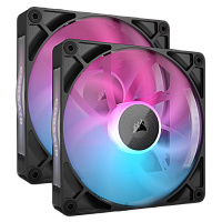 Кулер для корпуса/ Case Cooler Corsair iCUE LINK RX140 RGB (140x140x25mm, 4-pin PWM, RGB, 94.7CFM, 36dBA, 1700RPM, Black, 2pcs) (CO-9051020-WW)