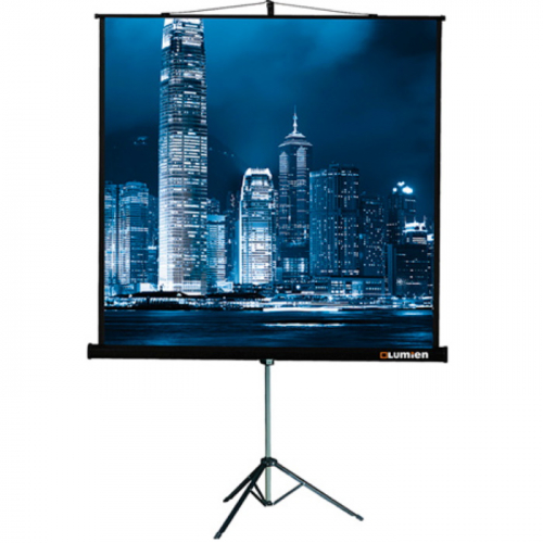 Экран на штативе Lumien Master View 1:1 213 х 213 см, рабочая область 207 х 207 см, MW FiberGlass, черный (LMV-100104)