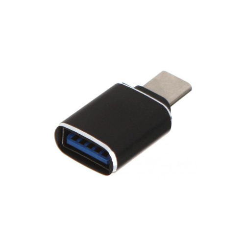 GCR Переходник USB Type C на USB 3.0, M/ AF, черный, GCR-52299