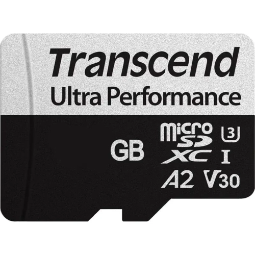 Карта памяти/ Transcend 256GB microSDXC Class 10 UHS-I U3 V30 A2 R160, W125MB/s with SD adapter (TS256GUSD340S)