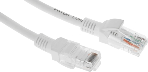 Патч-корд NTSS NTSS-PC-UTP-RJ45-5e-5.0-LSZH-WT UTP RJ-45 вил.-вилка RJ-45 кат.5E 5м белый LSZH 26AWG (1992925) (1992925#MLN)