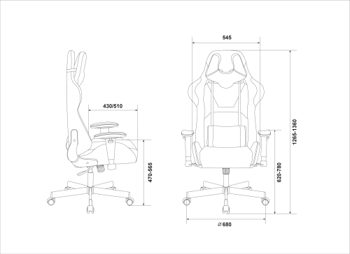 Кресло игровое Zombie VIKING KNIGHT Fabric синий Light-27 с подголов. крестов. металл (VIKING KNIGHT LT27) фото 37