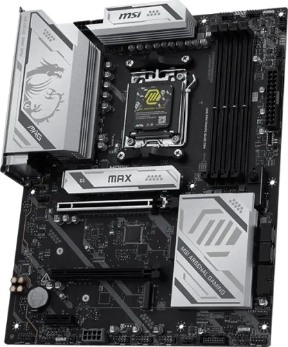 Материнская плата MSI MAG X870E GAMING MAX WIFI Socket AM5 AMD X870E 4xDDR5 ATX AC`97 8ch(7.1) 5Gigabit RAID+HDMI фото 2