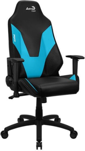Кресло игровое Aerocool Admiral черный/ голубой сиденье черный эко.кожа с подголов. крестов. нейлон (ADMIRAL ICE BLUE)