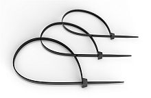 Cabeus GTOUT-370 Стяжка нейлоновая неоткрывающаяся, безгалогенная (halogen free), 370x3.6мм, черная, outdoor (для использования от -40 до +85 C), устойчивая к UV, (100 шт)