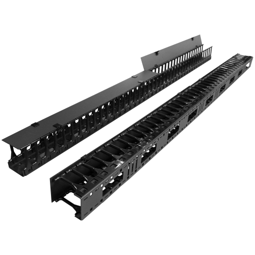 Кабельный органайзер вертикальный Lanmaster TWT-CBB-DVO-47U/ M односторонний пальцы 47U шир.:19