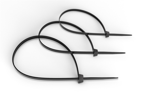 Cabeus GTOUT-150 Стяжка нейлоновая неоткрывающаяся, безгалогенная (halogen free), 150x3.6мм, черная, outdoor (для использования от -40 до +85 C), устойчивая к UV, (100 шт)