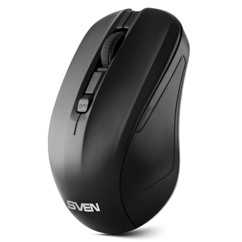 Беспроводная мышь SVEN RX-270W чёрная (3+1кл. 800-1600DPI, блист) (SV-016234)