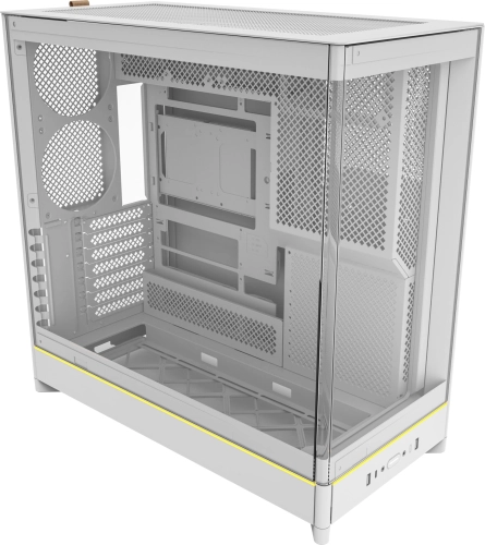 Корпус Montech HS02 белый без БП ATX 4x140mm 2xUSB3.0 audio bott PSU (HS02 WHITE)